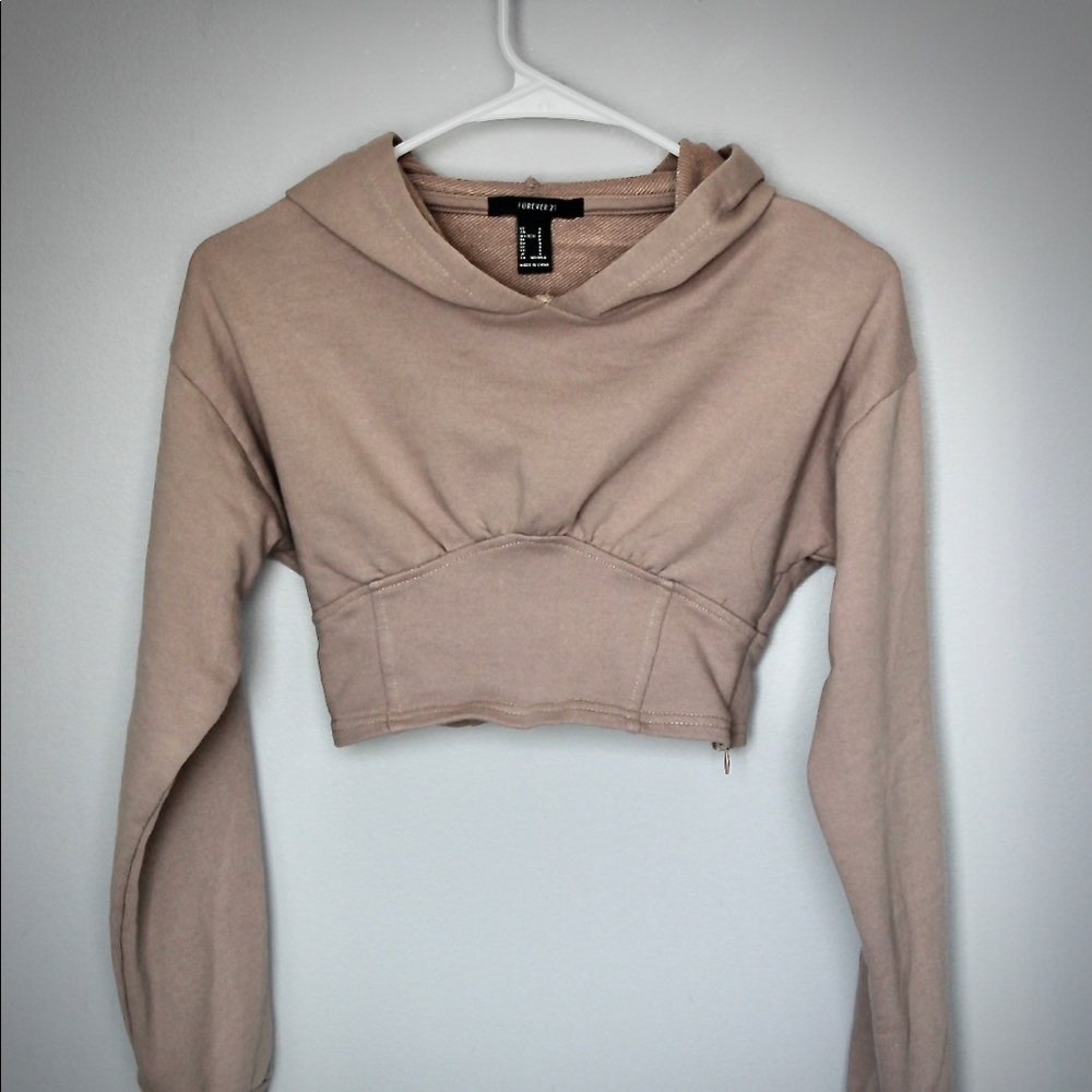 Forever 21 crop hoodie